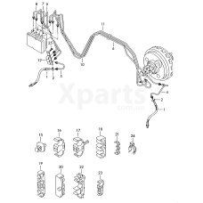 Трубопров. гальм. приводу від'єднає. до гальм. шланг VAG 7L0614723D