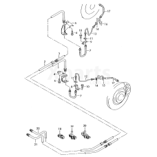 Кронштейн гальмівного шлангу VAG 4E4611845B