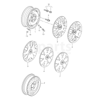Колісний колпактитан (сірий) VAG 6L0601147C69Z