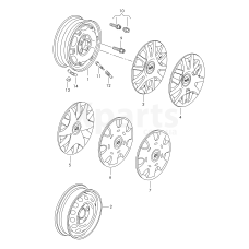 Колісний колпактитан (сірий) VAG 6L0601147C69Z