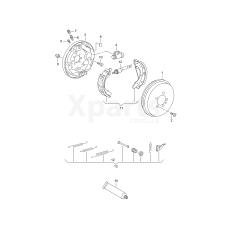 1 комплект гальмівних колодок з накладками VAG 6R0698525B