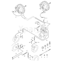 Кронштейн тормозного шланга VAG 2H0614514