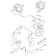 Кронштейн гальмівного шлангу VAG 2H0614514