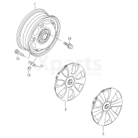 Колісний колпакхром brilliantchrom VAG 6V0601147CZ31