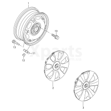 Колісний колпакхром brilliantchrom VAG 6V0601147CZ31
