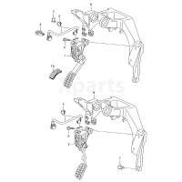 Педаль акселератора з електронним модулем VAG 8D1721523K