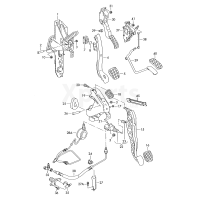 Педаль акселератора з електронним модулем VAG 7E1723503C