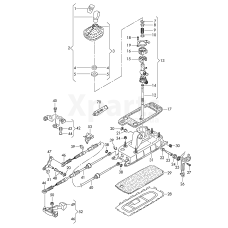 Рукоятка важеля перекл. перед.чорний satinschwarz VAG 1Z07111419B9
