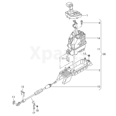 Накладка селектора VAG 5K1713203EYME