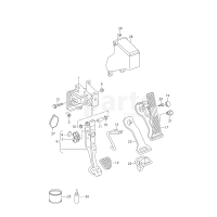 Педаль акселератора з електронним модулем VAG 1T1723503N