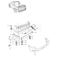 Подкладная шайба VAG 6U0807405