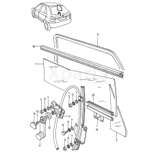 Склопідйомник VAG 6U0839402