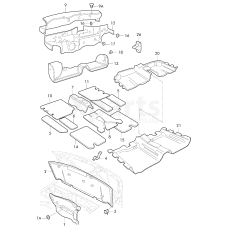 Шумоізоляція для підлоги VAG 1J0863955R