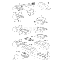 Облицювальна полоскачорна satinschwarz VAG 6K0863277BB41