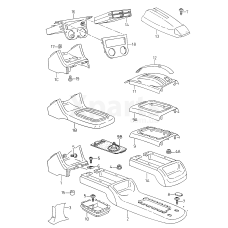 Облицювальна полоскачорна satinschwarz VAG 6K0863277BB41