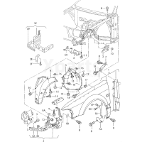 Локер колісної арки VAG 4D0821191