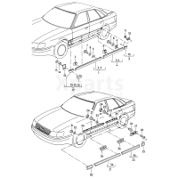 Захисний молдинг дверей VAG 4D0853961GRU