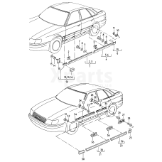 Захисний молдинг дверей VAG 4D0853961GRU