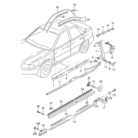 Накладка для стійки В VAG 8D0853289JY9B