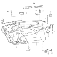 Проставкачорний satinschwarz VAG 8D086772001C
