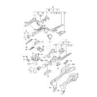 Удлинитель лонжерона VAG 1J0802531B