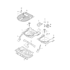 Панель пола VAG 1U0813111B
