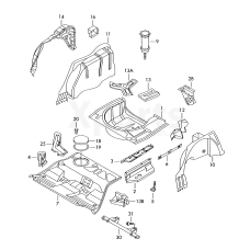 Локер колісної арки VAG 3B5803423