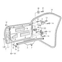 Ущільнювач двері внутріplatingrau-dunkel VAG 8L4831721A79R