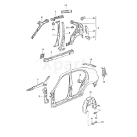 Пластик локера колісної арки VAG 1M6810971D