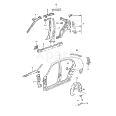 Пластик локера колісної арки VAG 1M6810971D