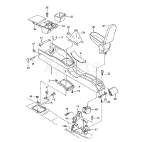 Кришка підлокітника синьо-сірий VAG 1M0864245N28D