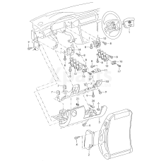 Подушка безоп. для керма. колеса вимикачем для дист. упр.для магніт.,телеф.і голос.упр. VAG 1J0880201N4EC