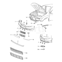 Декоративна накладкакерна satinschwarz VAG 6Y0807717B41