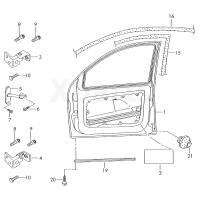 Ущільнювач двері зовні VAG 6Y9810958A