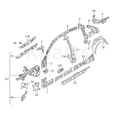 Ущільнюючий канал VAG 3B5809641C