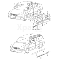 пружинний затискач VAG 3B0853576