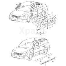 пружинний затискач VAG 3B0853576