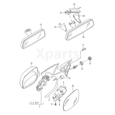 Корпус наружного зеркала VAG 6K1857507N01C