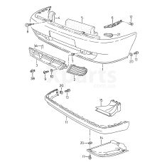 Кришка протитуманної фари ґрунтована VAG 6K0853665BGRU