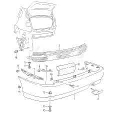 пружинний затискач VAG 6K0807435A