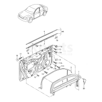 Рама вікна VAG 8E0837630E