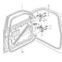 Петля дверей VAG 6Q0831411A