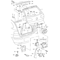 Личинка замку для дверей багажного відсіку VAG 6L6827573G