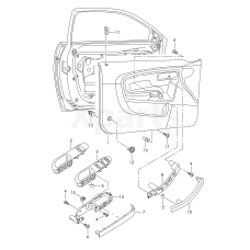 Оббивка дверей (тканина) VAG 6L4867012AQSPH