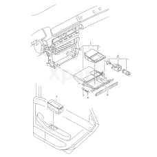 Попільничка з корпусом іприкурювачемчорний satinschwarz VAG 4B0857951NB98