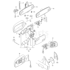 Зовнішні дзеркалахром VAG 8D1858499B2ZZ