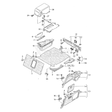 Вещевое отделениечёрный satinschwarz VAG 4B5864897A01C