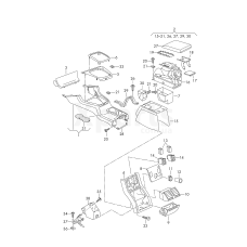 Вещевое отделениечёрный satinschwarz VAG 3U085833701C