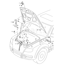 Петля крышки VAG 7L6823301B