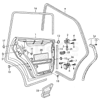 Петля дверей VAG 7L0833401